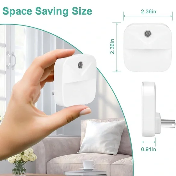 Led nightlight 6 Pack Night Light Plug in, White LED Nightlights new - Picture 1 of 6